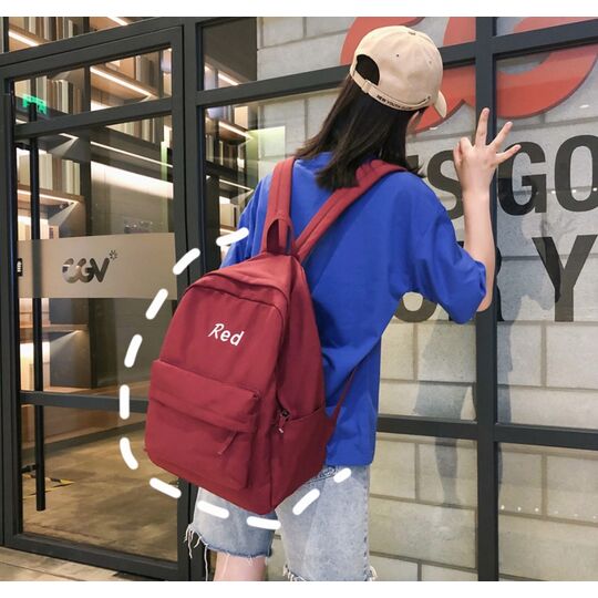 Жіночий рюкзак, червоний П2179