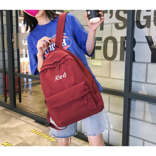 Жіночий рюкзак, червоний П2179