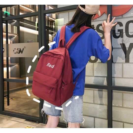 Жіночий рюкзак, червоний П2179