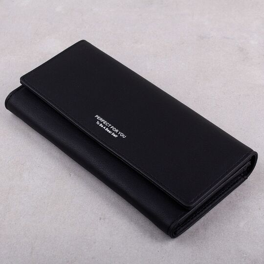 Жіночий гаманець WEICHEN, чорний П2198