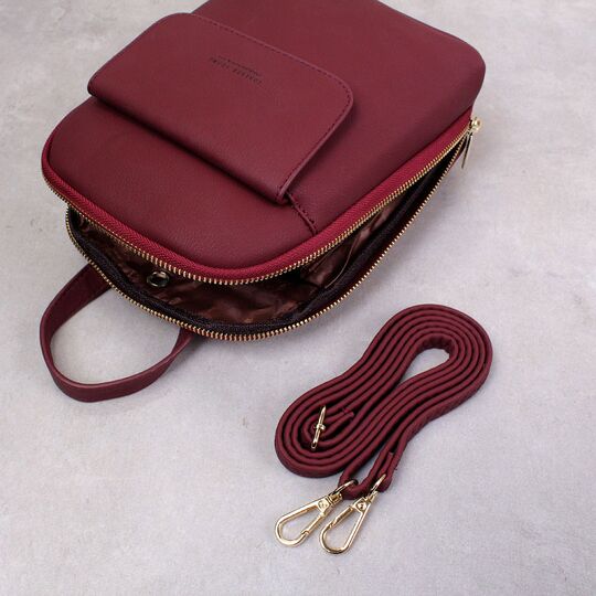 Жіночий рюкзак WEICHEN, червоний П2208