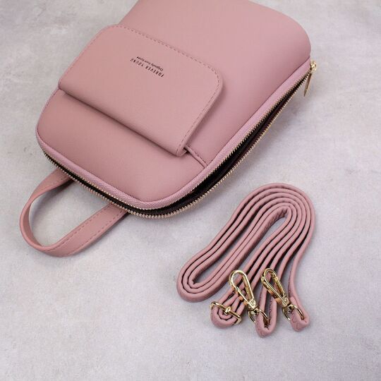 Жіночий рюкзак WEICHEN, рожевий П2209