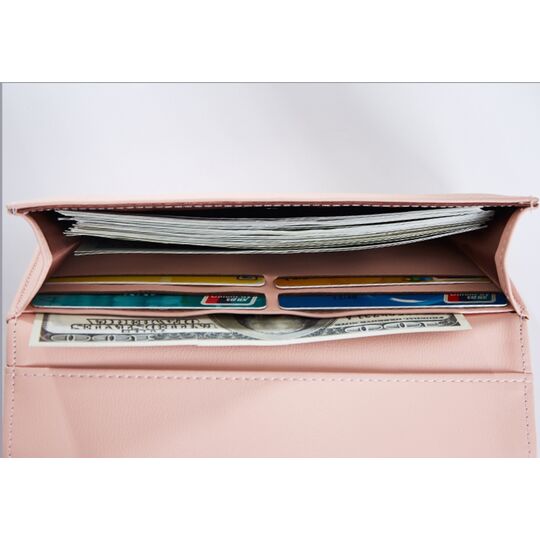 Жіночий гаманець WEICHEN, рожевий П2228 Жіночий гаманець WEICHEN, рожевий П2228