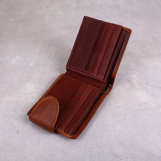 Чоловічий гаманець KAVIS, коричневий П2241