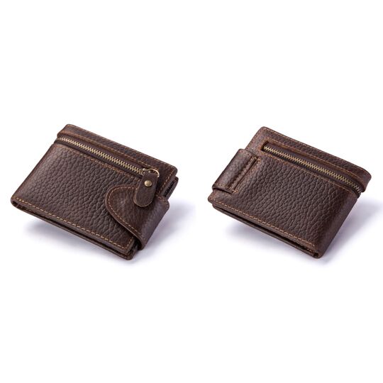 Мужской кошелек KAVIS, коричневый П2242 Мужской кошелек KAVIS, коричневый П2242