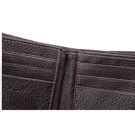 Мужской кошелек KAVIS, коричневый П2242 Мужской кошелек KAVIS, коричневый П2242