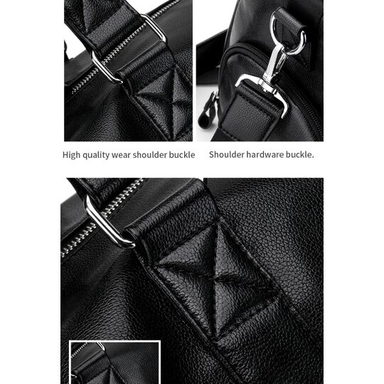 Чоловіча сумка LIELANG, чорна П0127