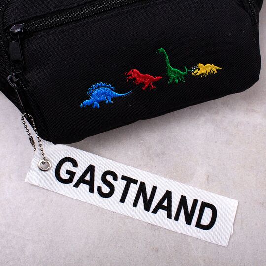 Жіноча поясна сумка, бананка, чорна П2246