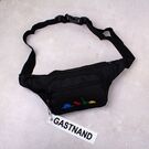 Жіноча поясна сумка, бананка, чорна П2246