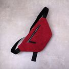 Жіноча бананка, сумка, червона П2247