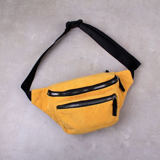 Жіноча бананка, сумка, жовта П2248