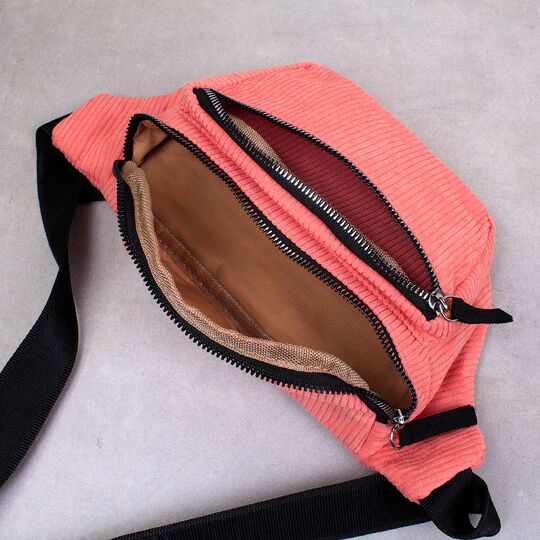 Жіноча бананка, сумка, рожева П2250