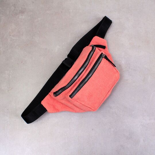 Жіноча бананка, сумка, рожева П2250