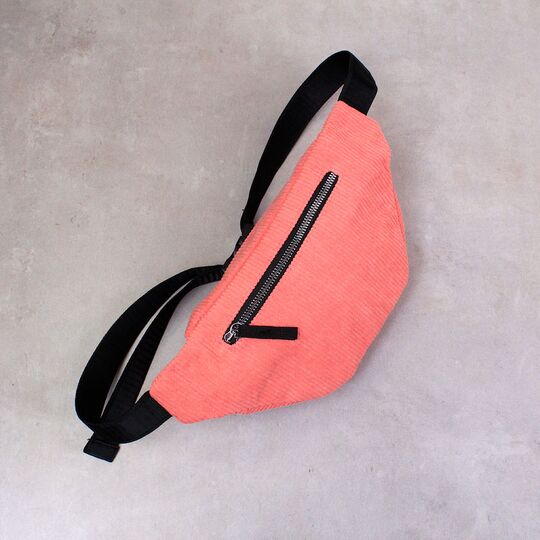 Жіноча бананка, сумка, рожева П2250