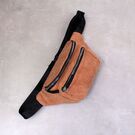 Жіноча бананка, сумка, коричнева П2251