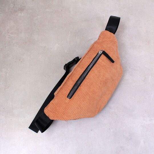 Жіноча бананка, сумка, коричнева П2251