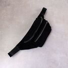 Женская бананка, сумка, черная П2252