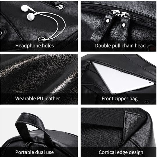 Мужской рюкзак LIELANG, черный П0128