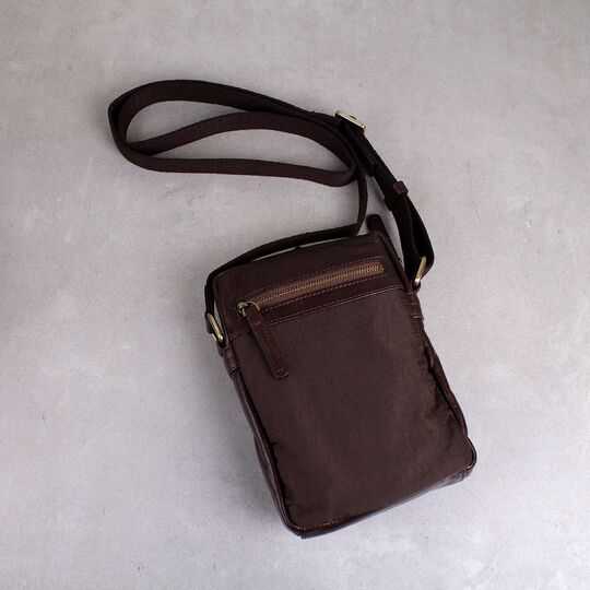 Мужская сумка на плечо "Contact’S", коричневая П2254