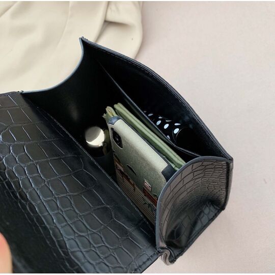 Женская сумка клатч, черная П2255