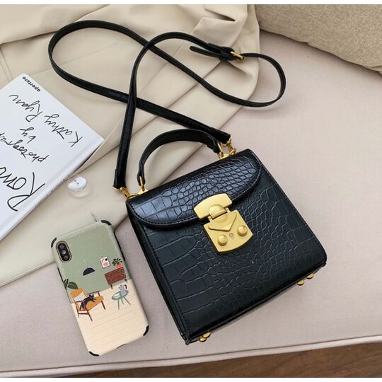 Женская сумка клатч, черная П2255