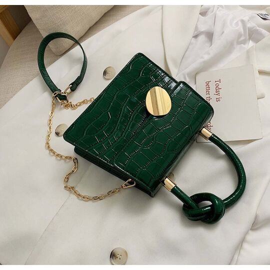 Сумка жіноча, зелена П2258