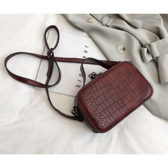 Женская сумочка на плечо, красная П2261