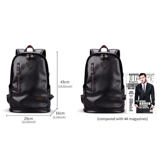Чоловічий рюкзак LIELANG, чорний П0129 Чоловічий рюкзак LIELANG, чорний П0129