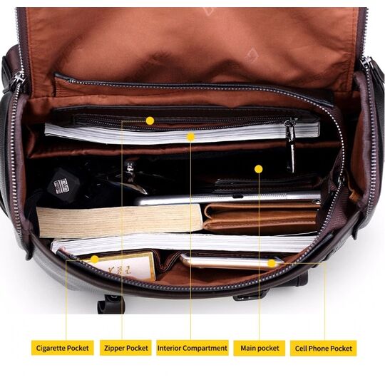 Чоловічий рюкзак LIELANG, чорний П0129 Чоловічий рюкзак LIELANG, чорний П0129