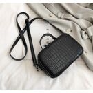 Жіноча сумочка на плече, чорна П2264