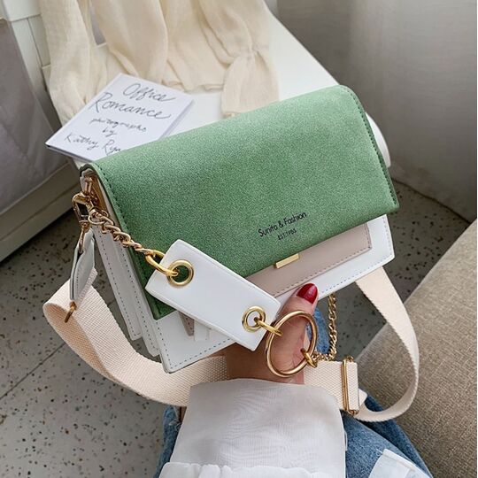 Сумка женская, зеленая П2266