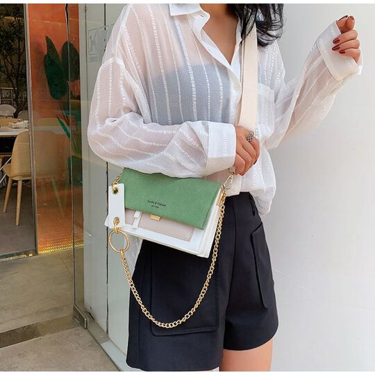 Сумка женская, зеленая П2266