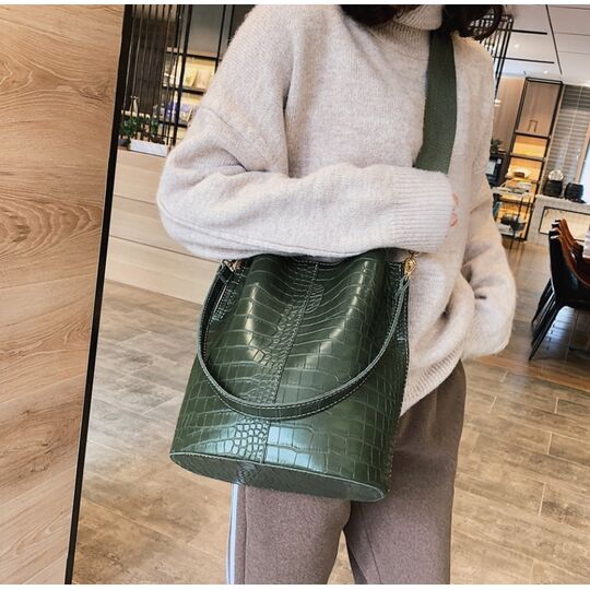 Женская сумка, зеленая П2273