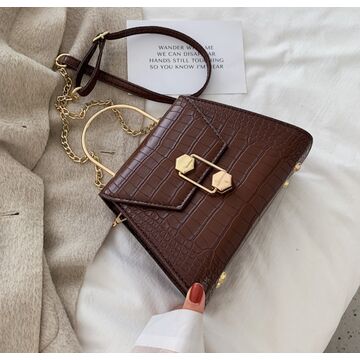Жіноча сумка клатч, коричнева П2276