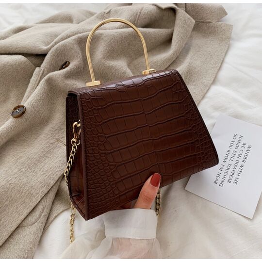 Жіноча сумка клатч, коричнева П2276