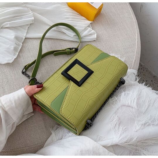 Женская сумка клатч, зеленая П2280