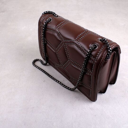 Жіноча сумка клатч, коричнева П2283