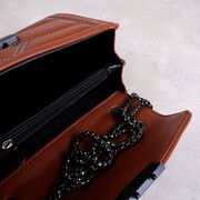 Женская сумка клатч, коричневая П2285