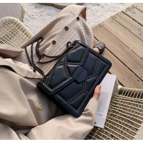 Женская сумка клатч, черная П2286