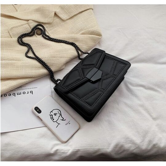 Женская сумка клатч, черная П2286