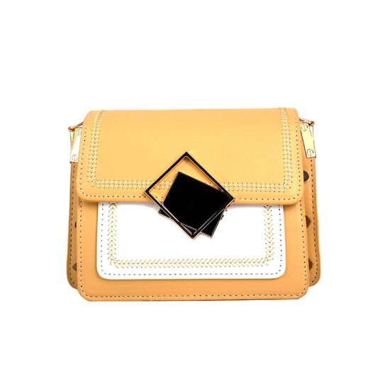Женская сумка клатч, желтая П2287