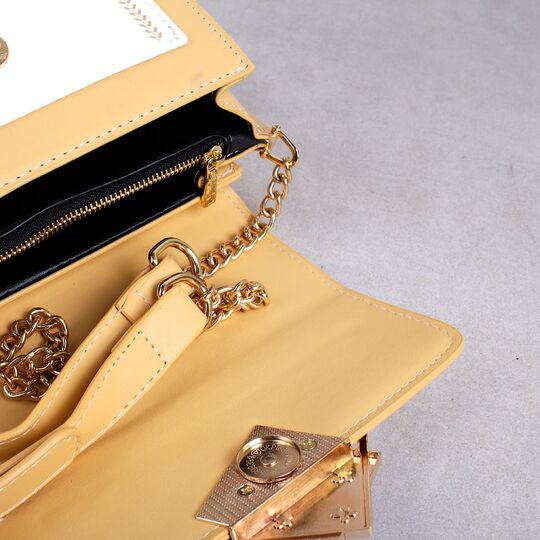 Жіноча сумка клатч, жовта П2287