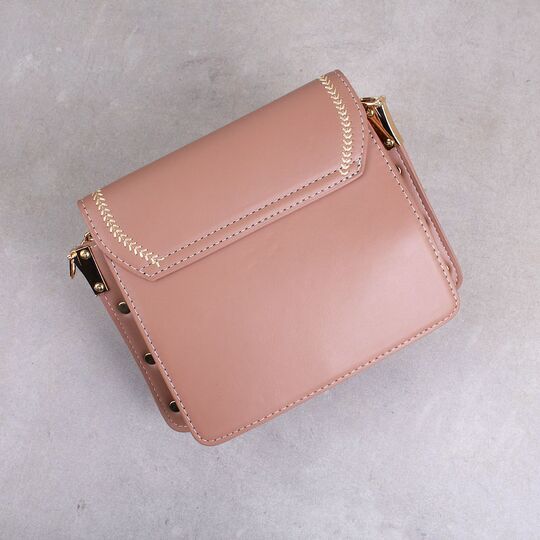 Женская сумка клатч, коричневая П2288