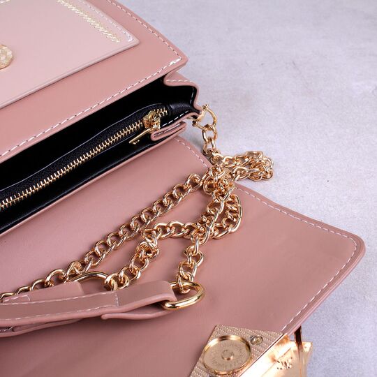 Женская сумка клатч, коричневая П2288