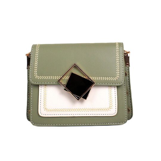 Женская сумка клатч, зеленая П2289