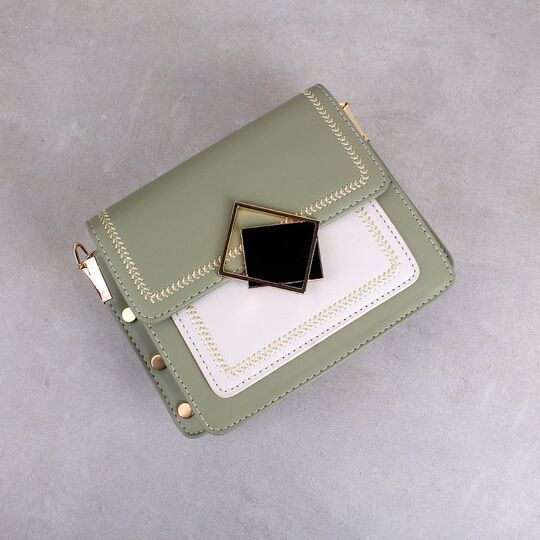 Жіноча сумка клатч, зелена П2289