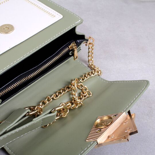 Жіноча сумка клатч, зелена П2289