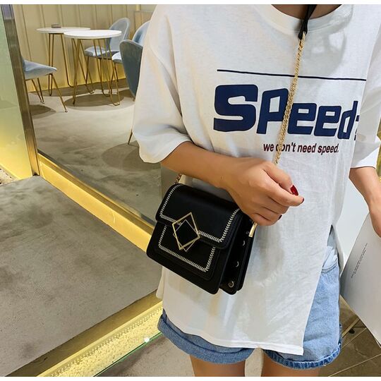 Женская сумка клатч, черная П2290