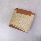 Жіноча солом'яна сумка, коричнева П2292