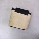 Жіноча солом'яна сумка, чорна П2293